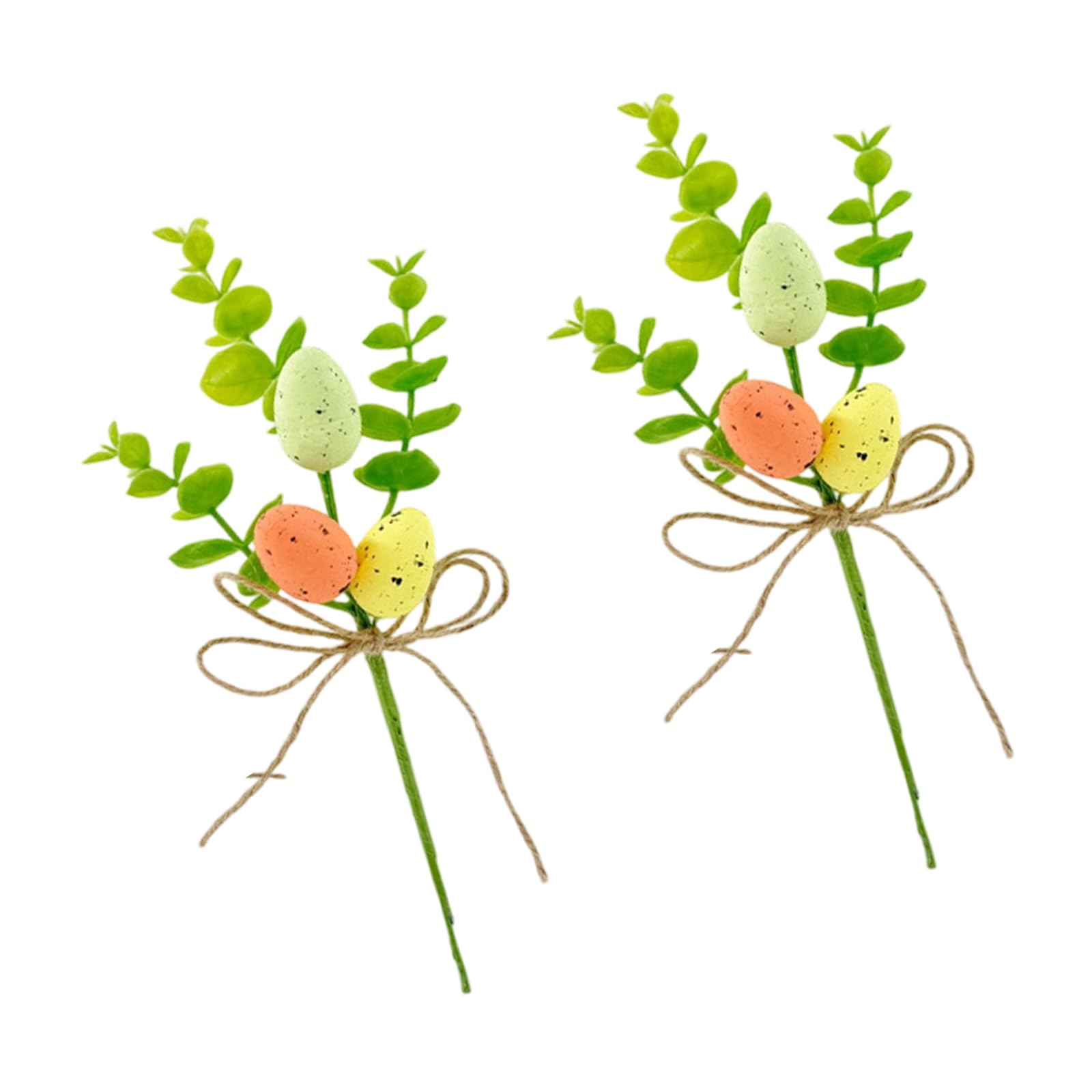Tsophreniq Colorful Eggs Tree Branch Artificial Bouquets Party Ornament Home Vase Decoration Spring Easter Bouquets Accessories