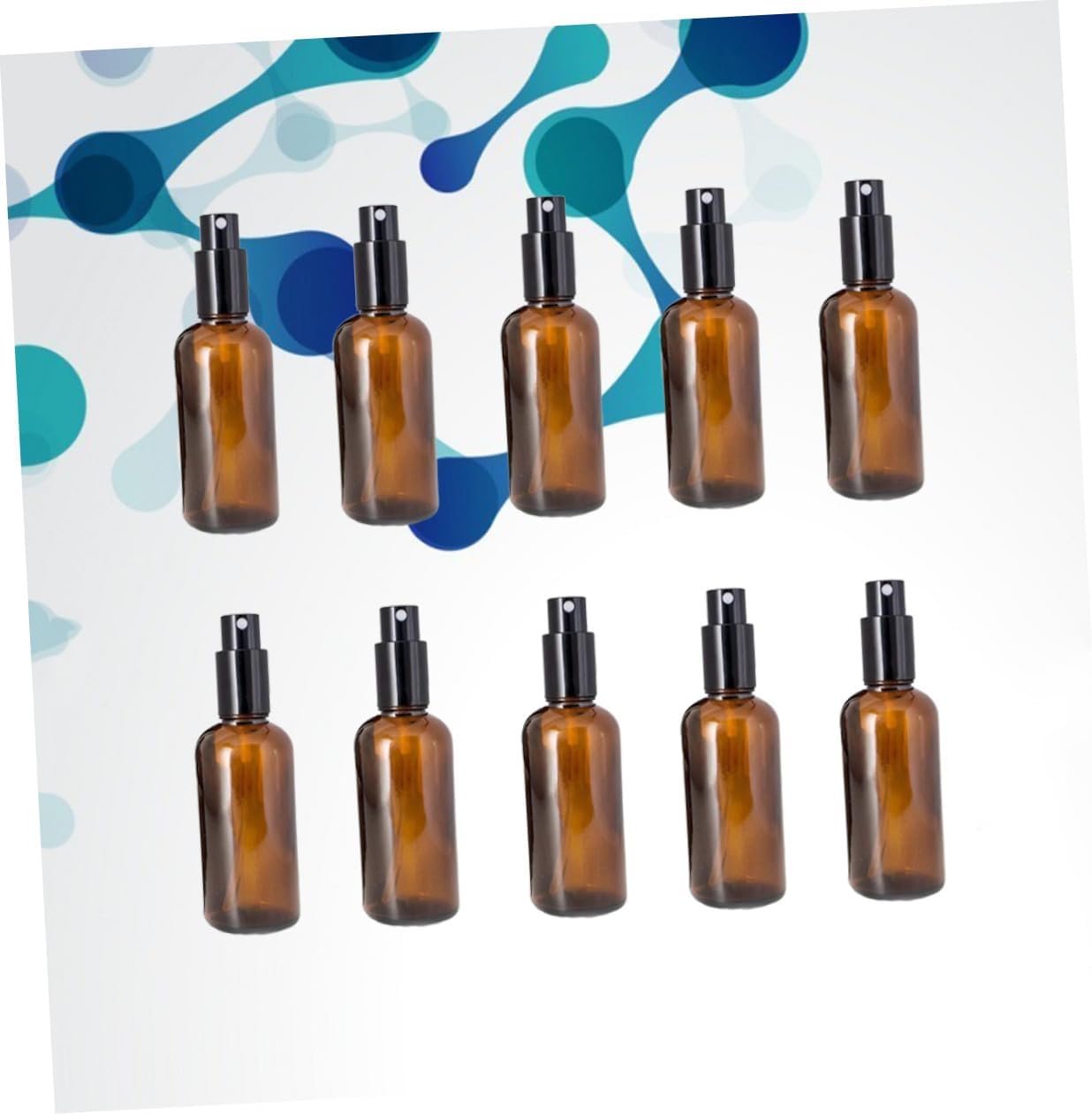 10pcs 30ml Brown Glass Spray Bottles for Travel and Outdoor Use image 3