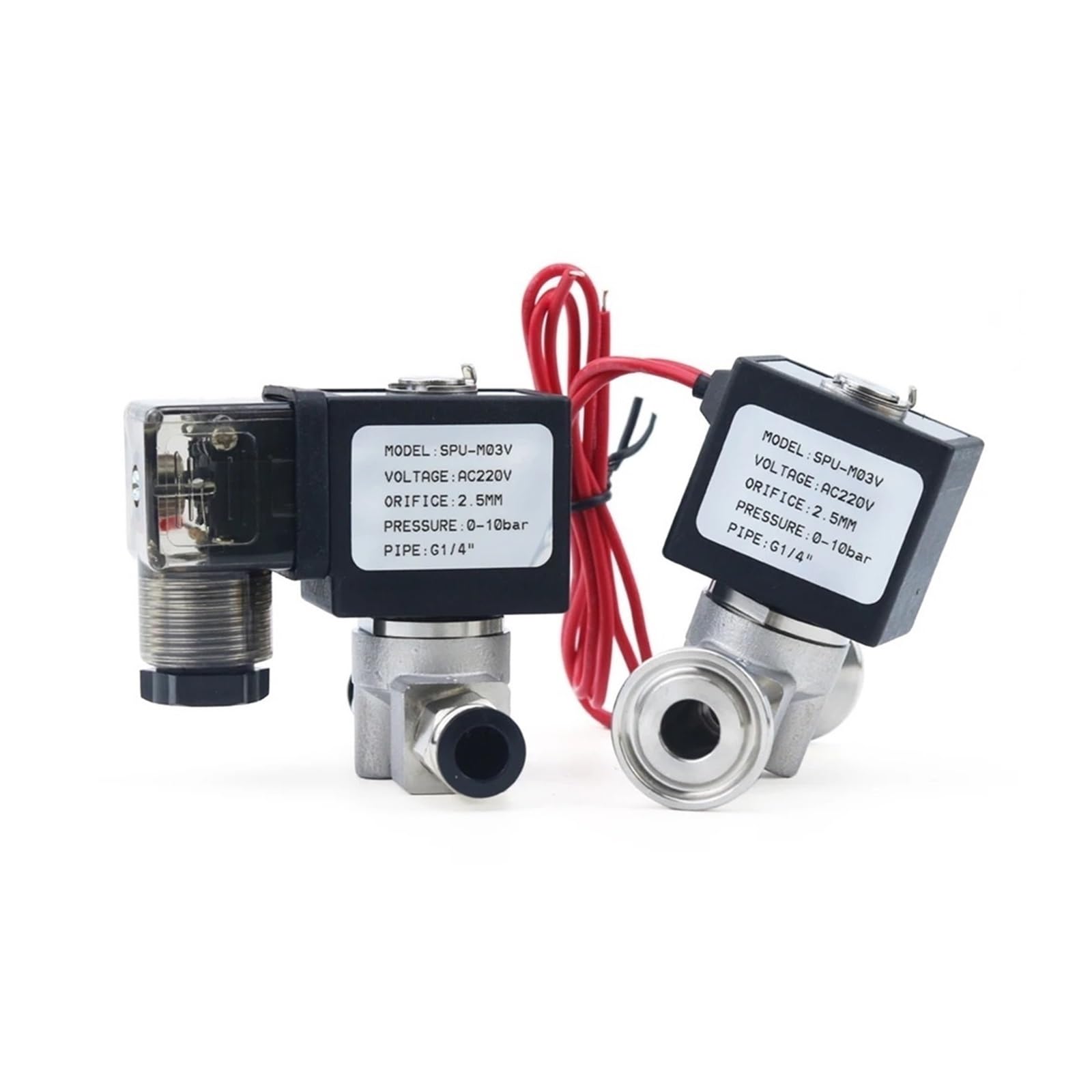 Électrovanne 220V normalement fermée 10 bars pour circuit eau et fluide
