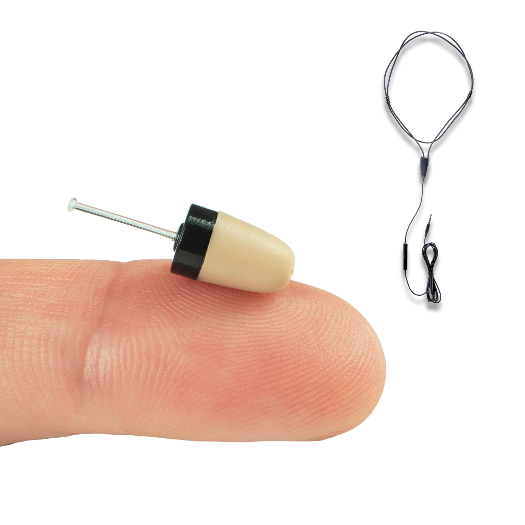 PingaOculto Spy Earpiece Wireless Earphones Invisible Hidden Mini Headset Exam Phone with Microphone - Secret Earphone Micro Listening Device Hearing in Ear Cheating (Spy Earpiece Vip Pro SuperMini)
