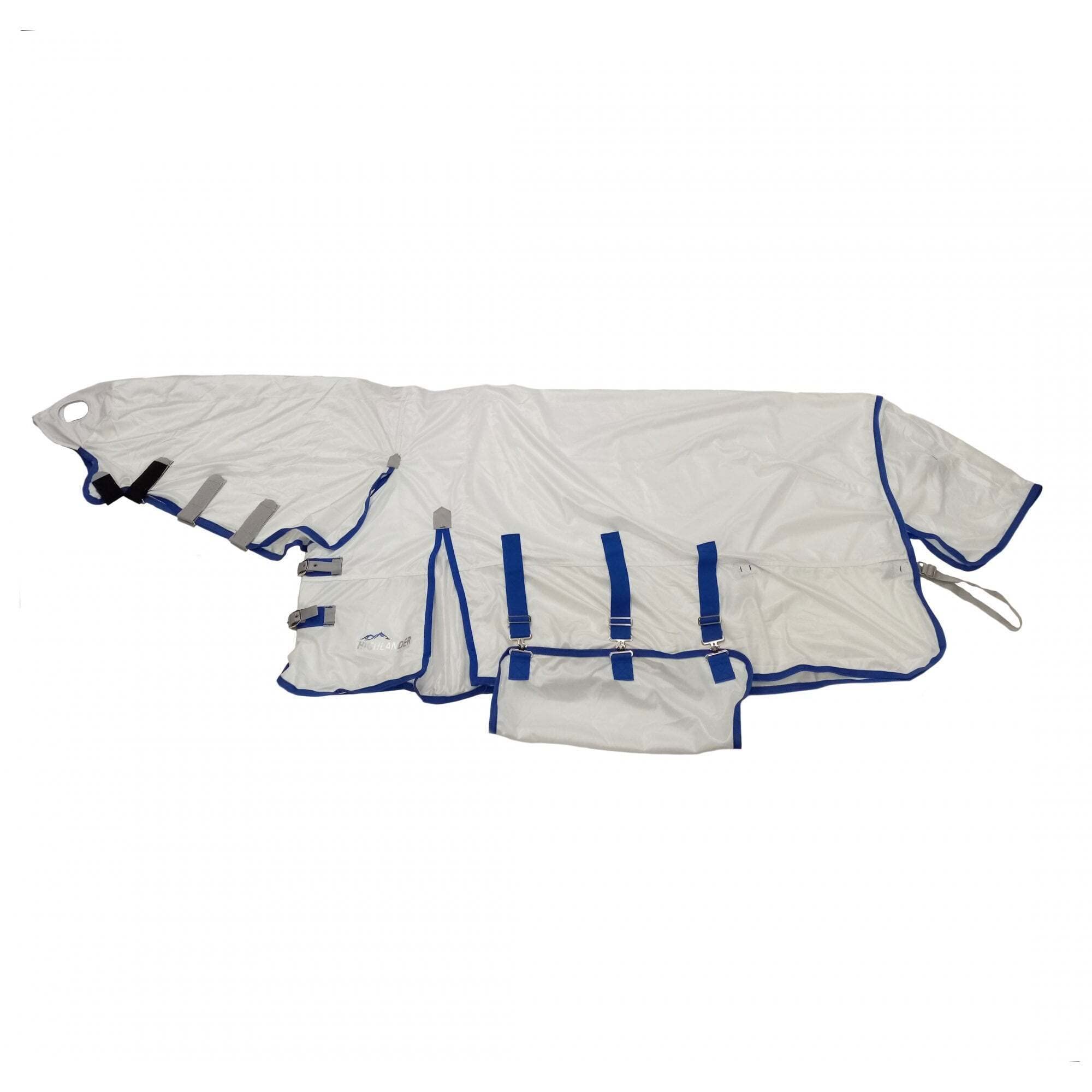 Shires Highlander Plus Fly Sheet Combo Rug - White 6ft9