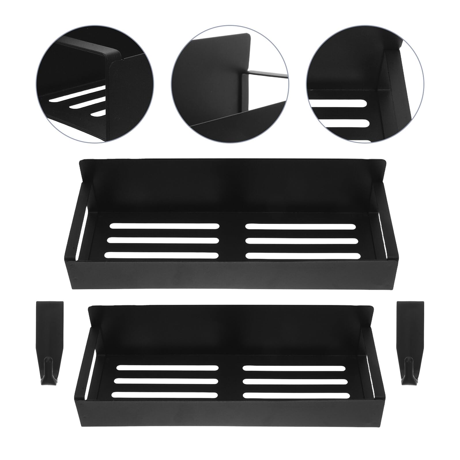 2 Szt. Magnetyczny Regał Przypraw z Haczykami Szt Stal Węglowa Mocny Uchwyt Magnetyczny Do Lodówki Organizer Kuchenny Do Słoików i Butelek Oszczędzający Miejsce Szafce i Blacie