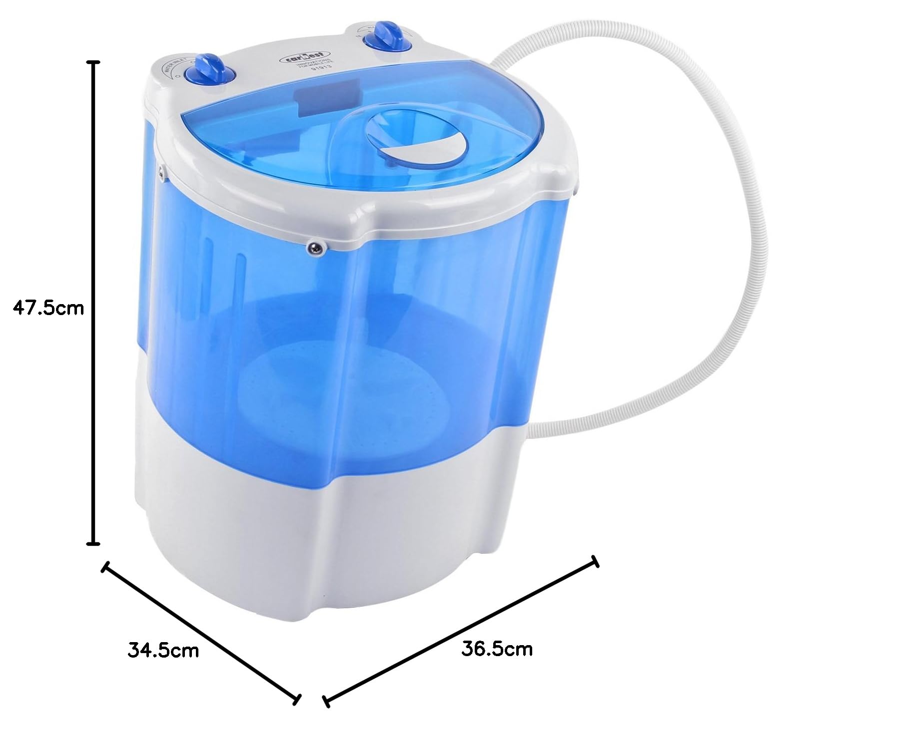 Camping Mini Waschmaschine Fay, 230V/140W, für 1,8 kg Trockenwäsche, 5 kg