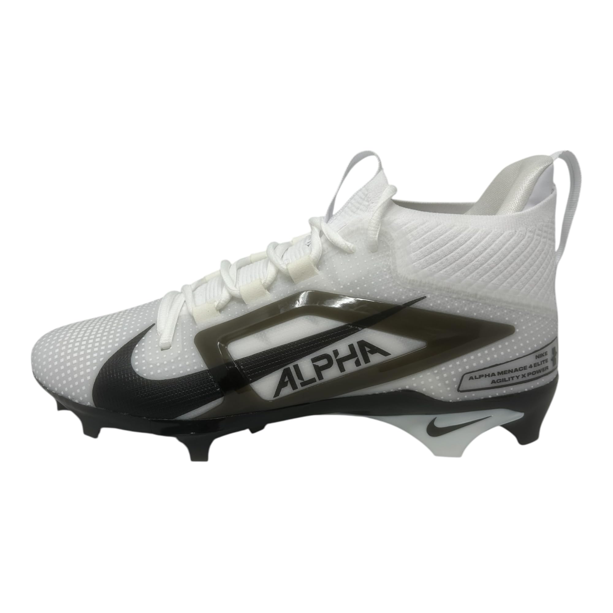 Nike Alpha Menace 4 Elite Football Cleats (FD7036-600, University Red/Team Red/Black/White)