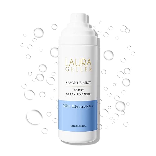 LAURA GELLER NEW YORK Spray de ajuste de maquillaje Spackle Mist Boost con electrolitos - Spray fijador de maquillaje de larga duración con