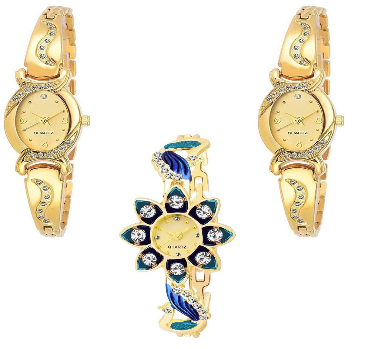 RPS FASHION WITH DEVICE OF R Analog Multi Color Diamond Watch for Girls & Women Combo Pack - 3 (B0851F8QR2) Amazon Price History, Amazon Price Tracker
