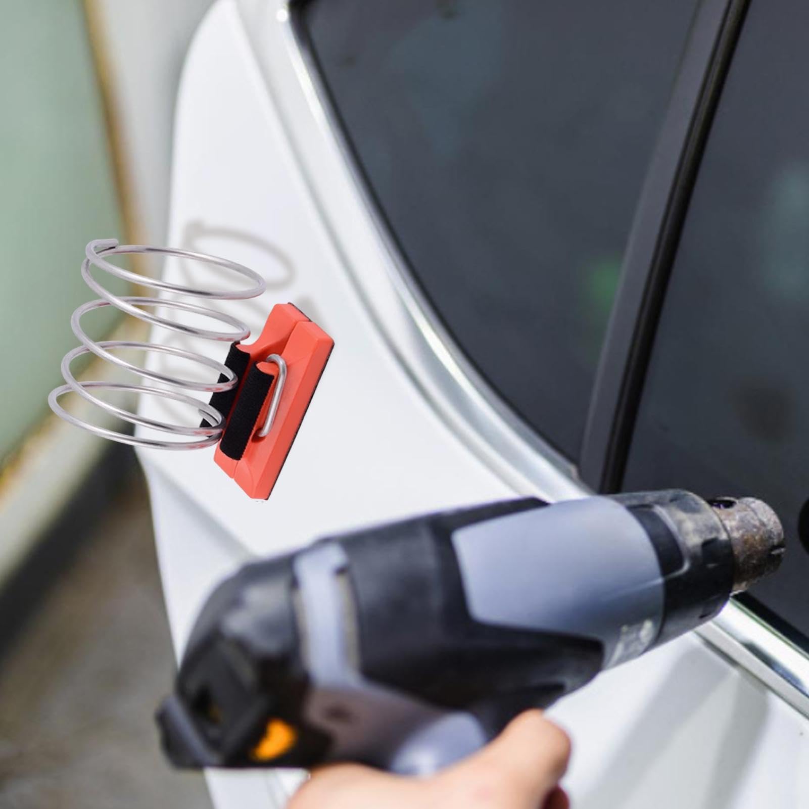 Soporte magnético para herramientas de calor – Estante de herramientas resistente con base magnética | Soporte de fijación de máquina de aire caliente retráctil para envoltura de coche, aplicación de