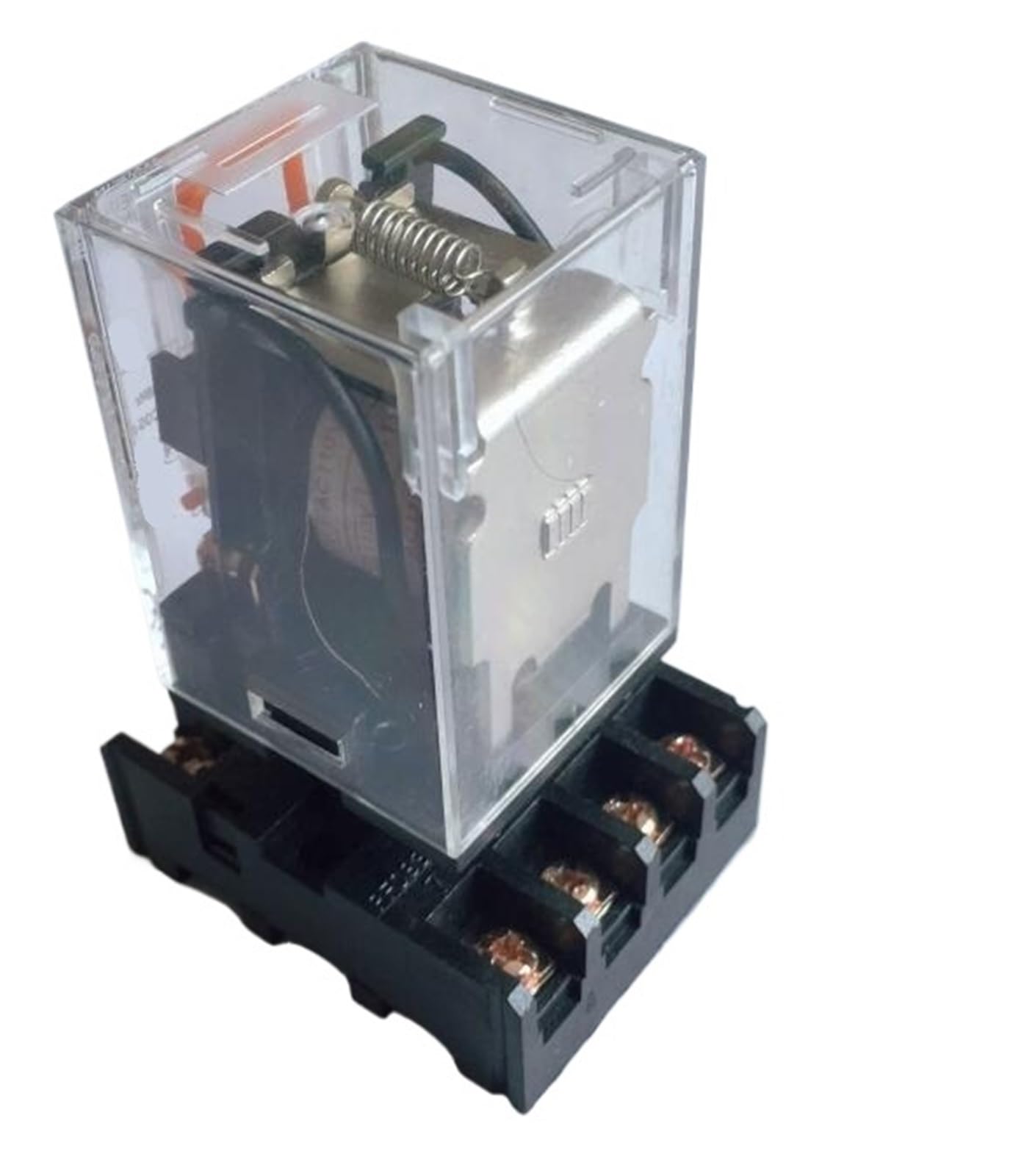 Relé electromagnético MK2P-I AC 220V con base de 8 pines de conexión 6