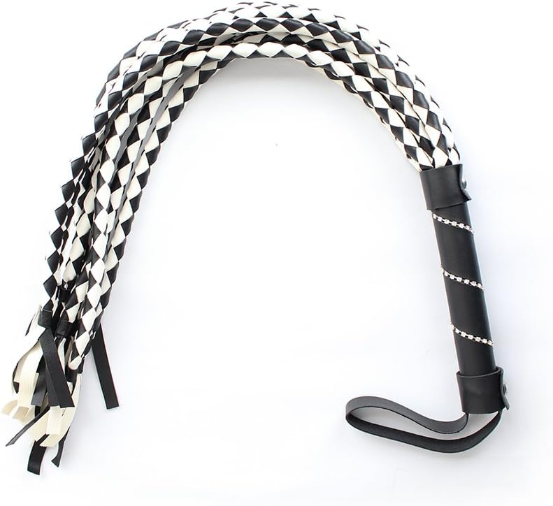 Diamond Handle Snake Grain Leather,Must be Scattered, Whip, Whip, Horse Riding Crop, Role-Playing Props,
