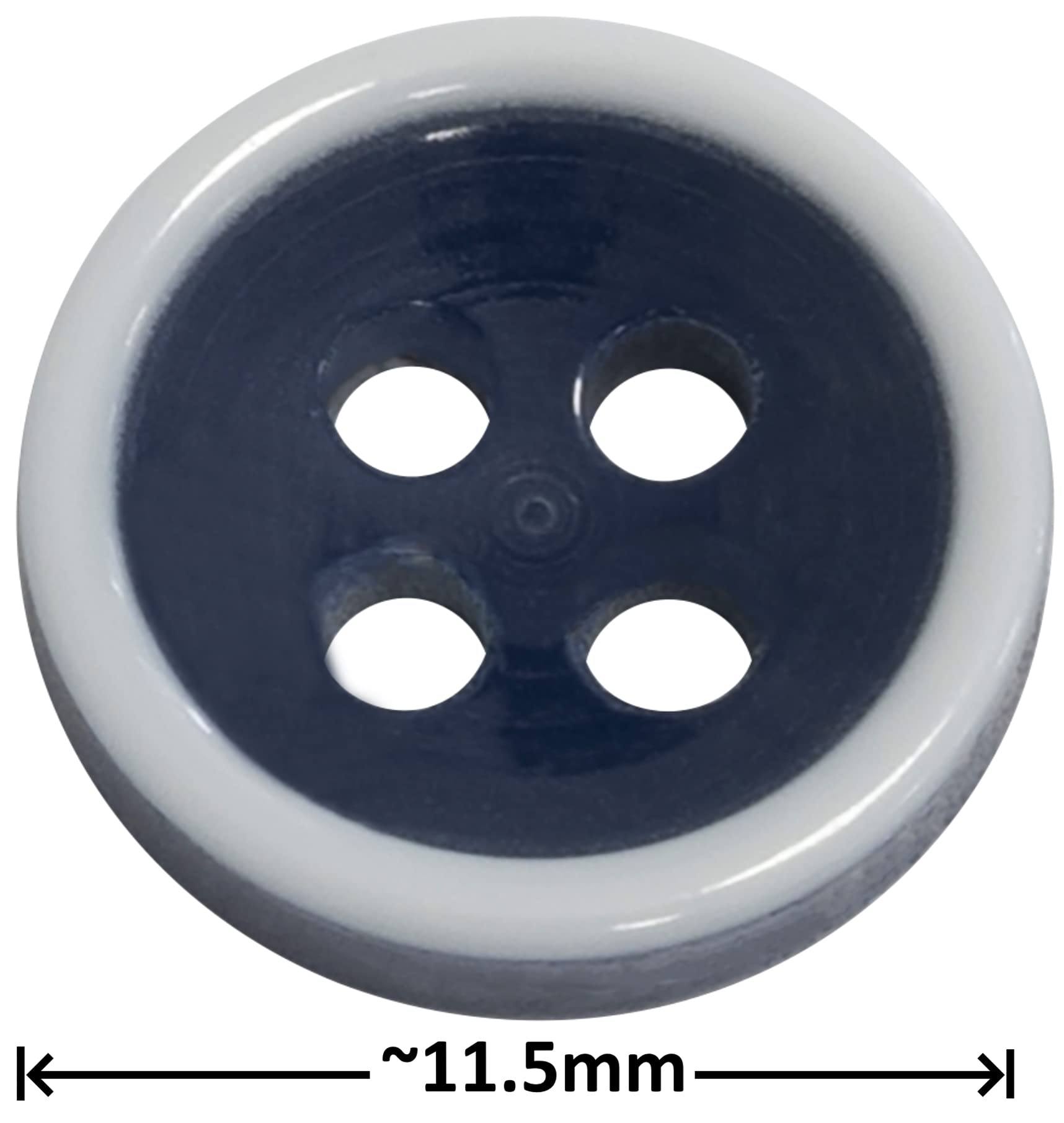 AERZETIX - C74857 - Lot De 10 Boutons à Coudre Ronds 11.5x3