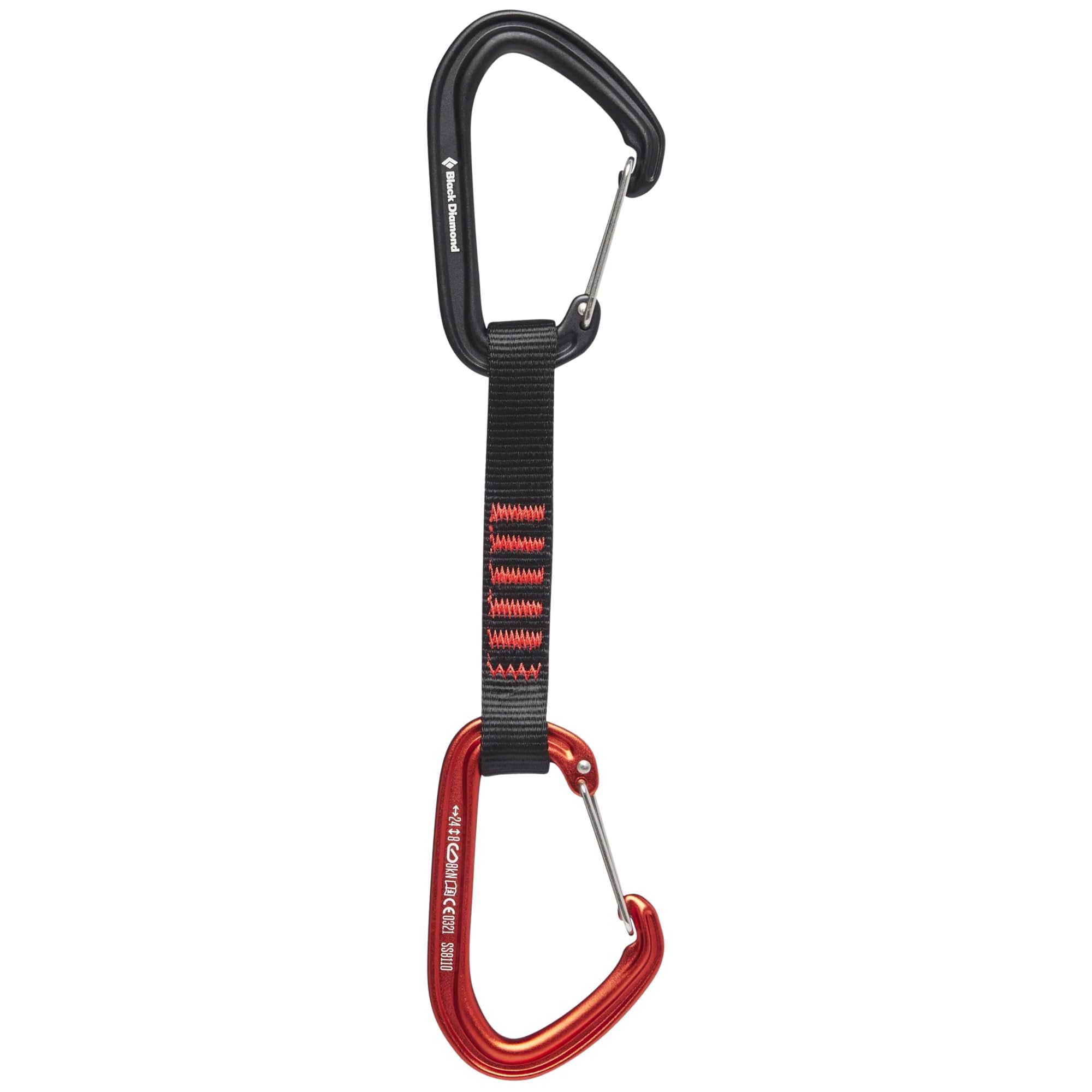 Hotwire Rock Climbing Quickdraw, Aluminum Carabiners