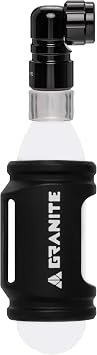 Granite Punk CO2 Tire Inflator with Silicone Sleeve - Compatible with Presta Valve Only, CO2 Bike Tire Inflator Works with MTB Carrier Straps, Lightweight CO2 Inflator for Bike Tires