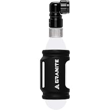 Granite Punk CO2 Tire Inflator with Silicone Sleeve - Compatible with Presta Valve Only, CO2 Bike Tire Inflator Works with MTB Carrier Straps, Lightweight CO2 Inflator for Bike Tires
