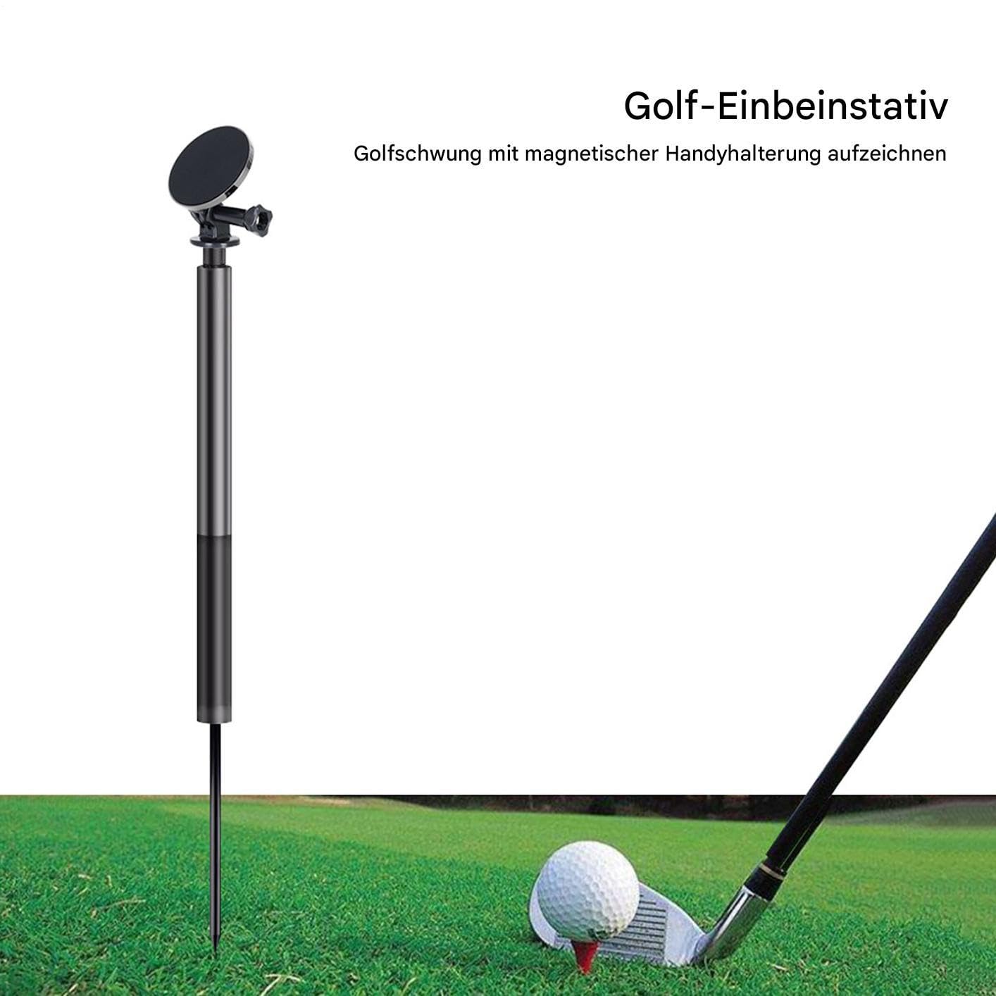 Soporte Para Teléfono Golf Soporte para Móvil de Golf | Trípode Magnético Con Altura Ajustable Rotación 360 Grados Extensible Para Transmisiones En Viajes Fotografía Gimnasio