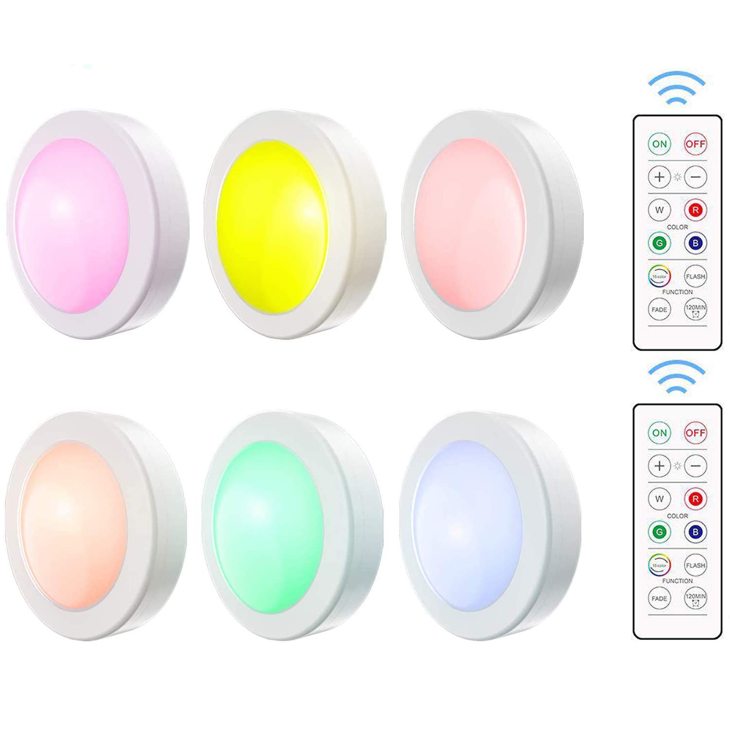 Buy LED Closet Lights,LED RGB Spotlights,Wireless BatteryPowered