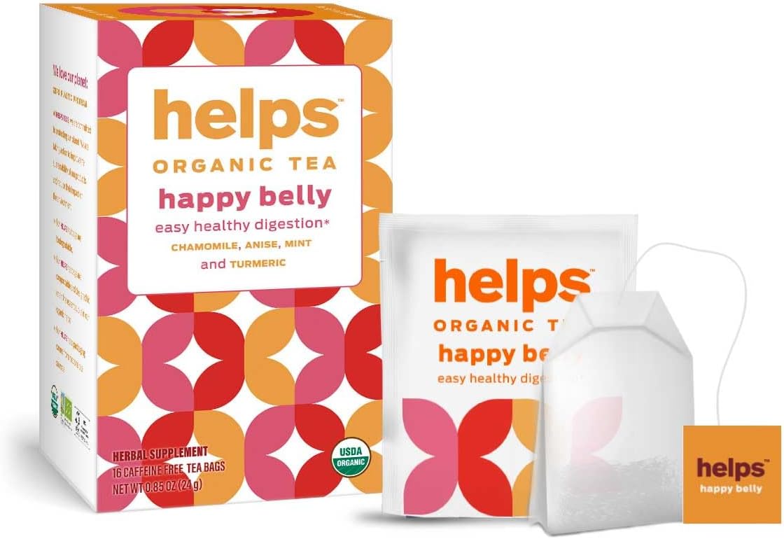 HELPS TEAS | Helps Happy Belly Tea | Organic Digestive herbal Tea
