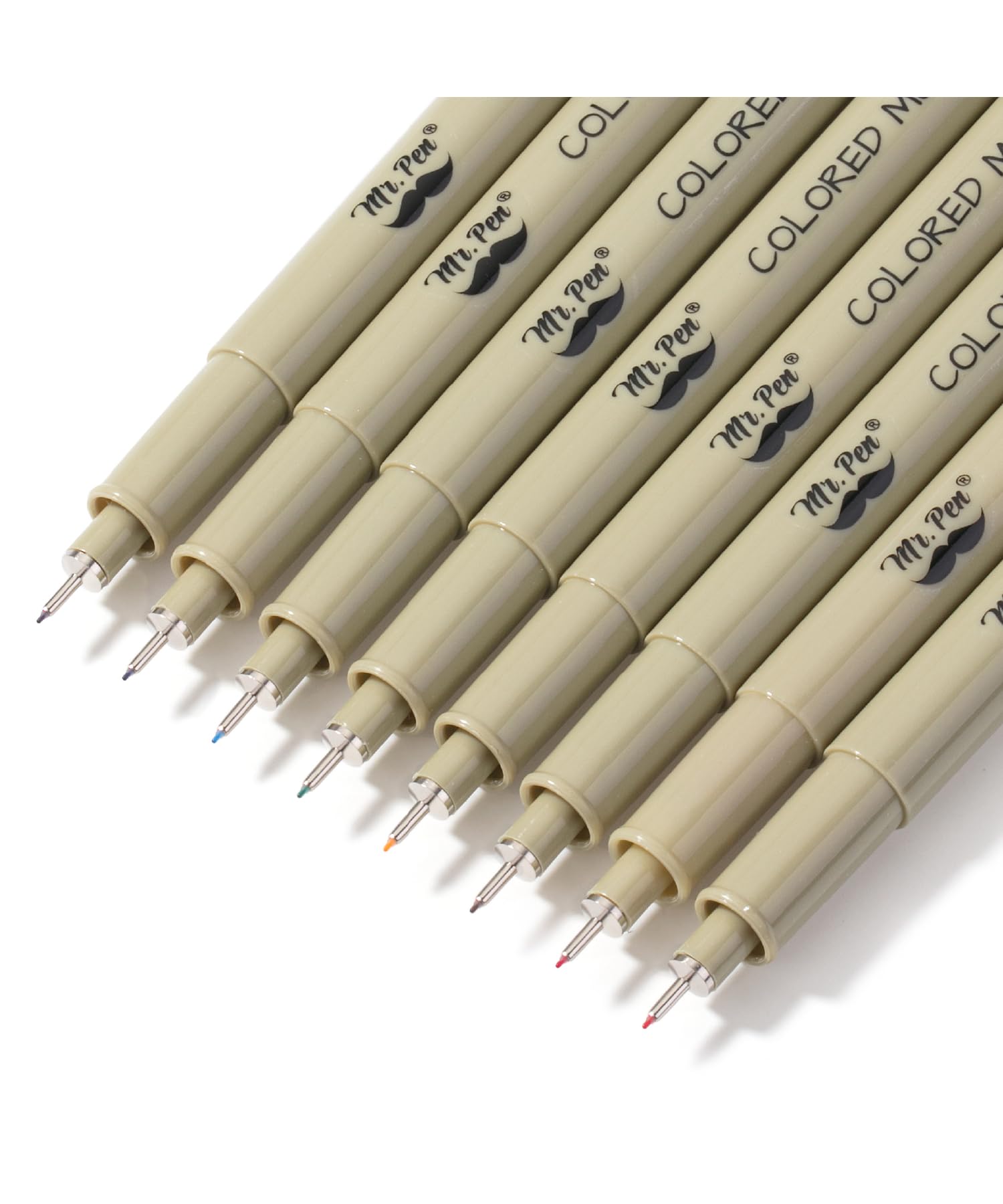 Mr. Pen- Drawing Pens for Artists, 0.25mm, 8 Pack, Colorful Micro Pens, Ink for Sketching, Fineliner With Extra Fine Point