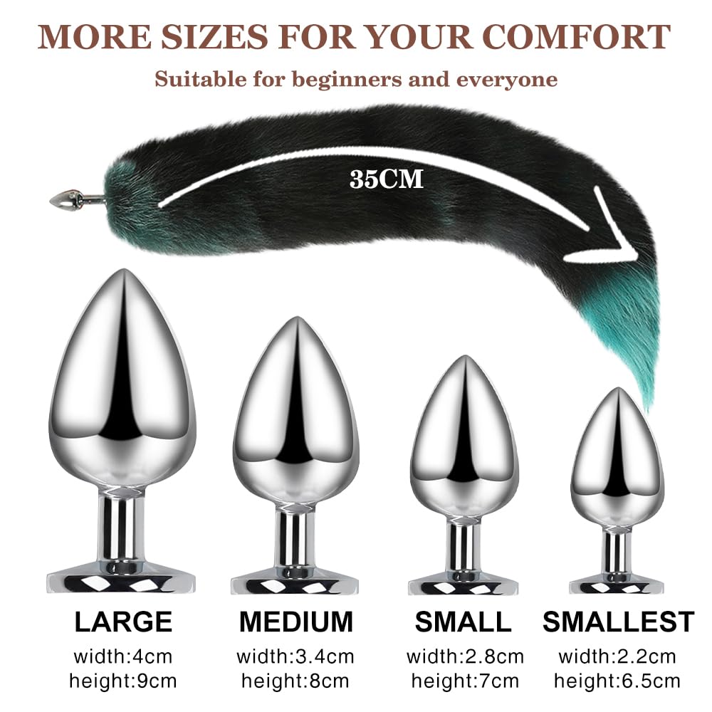 Amazon.com: Faux Fur Fox Tail Butt Plug, Removable Anal Plugs Various Sizes  and Models Colorful Tail Female Anal Expander Anal Butt Stainless Steel  Cosplay Sex Toys -35CM Tail|3.4CM Butt Plug : Health