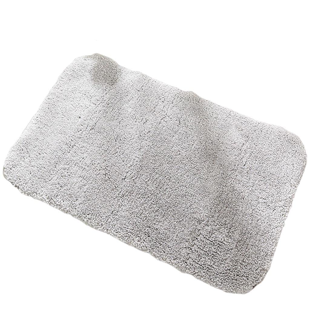 ATORSE® Bathroom Rug Floor Bathmat Non Slip Doormat Bath Rugs Light Grey
