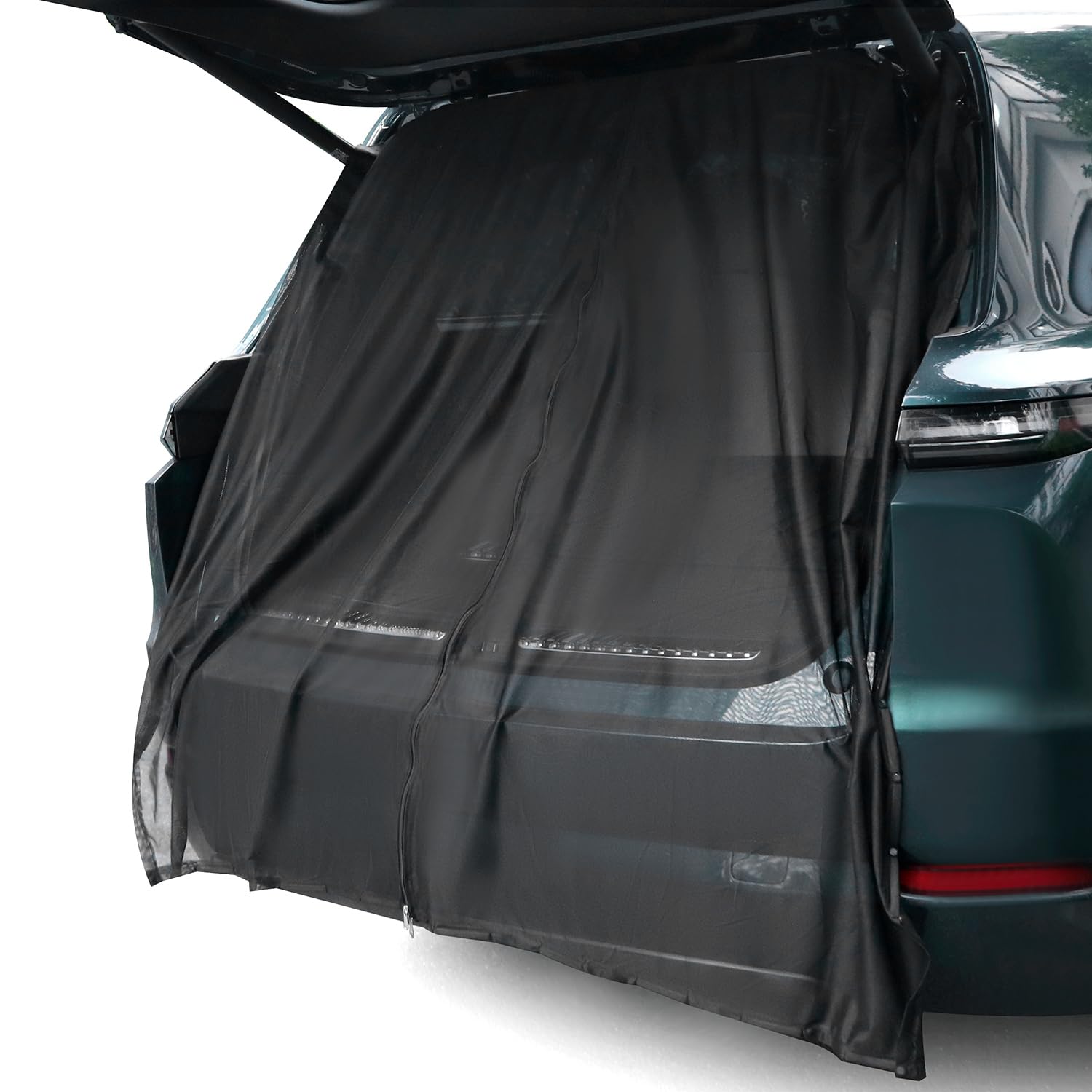 QWORK® mosquitera Furgoneta Camper, mosquitera para portón Trasero, con Doble Cremallera, 180 x 160 cm, para autocaravanas, Furgonetas y SUV Grandes