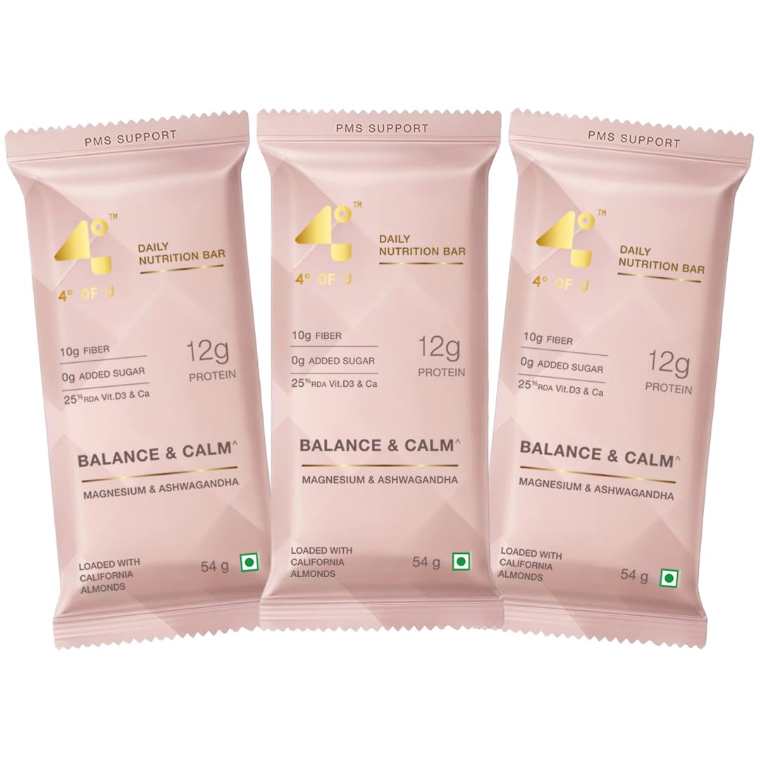 4 Degrees of U Women’s Wellness Protein Bar, Coconut | 12g Protein with No Added Sugar | 10g High Fibre, Calcium & Vitamin D3 | Pack of 1 (54g) — Amazon image 15