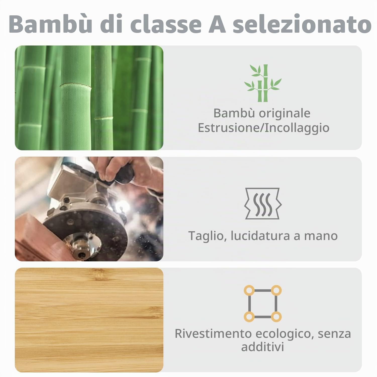 MAMBASNAKE Poggiapolsi in Bambù per Tastiera 68 Tasti 65%,Bambù di Grado A,Poggiapolsi Ergonomico,Sensazione di Legno Solido,Piedini in Gomma Antiscivolo,Sollievo dal Dolore,Digitazione/Gioco facili