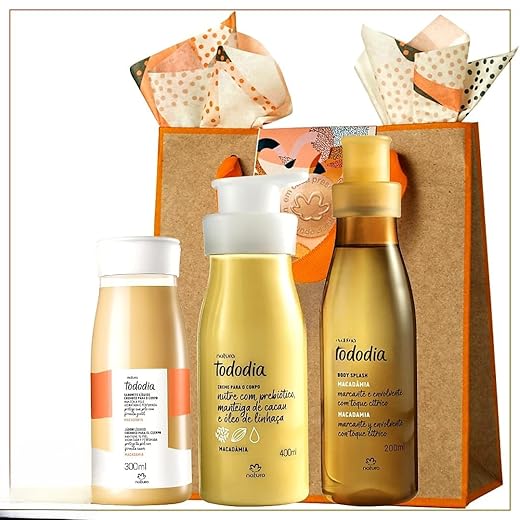 Kit Presente Natura Tododia Macadâmia Um Ritual Completo De cuidados Com Seu Corpo.
