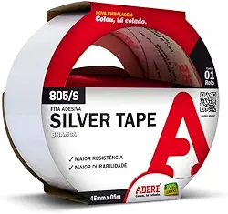 Fita Silver Tape Branca Adere 805S 45mmx05m