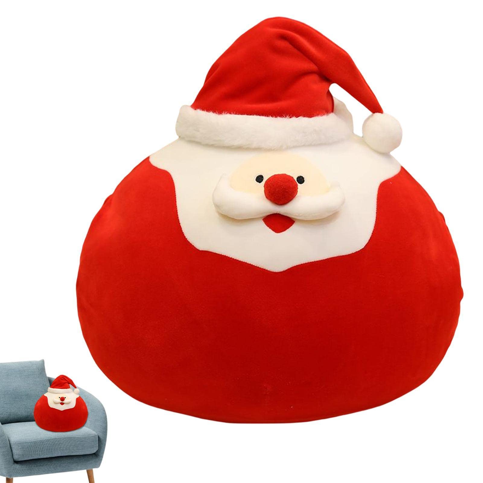 Oreiller Peluche Père Noël - Place And Time, édition Noël, Taille Moyenne, Tout Doux