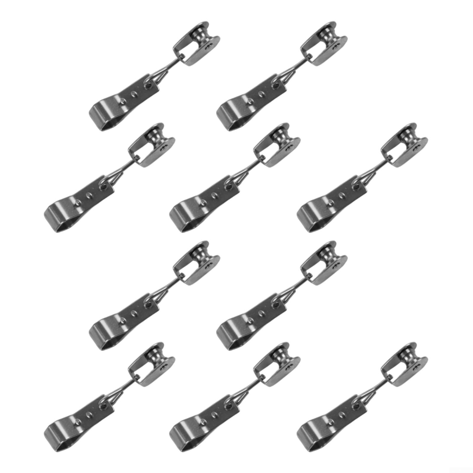 Poulie en acier inoxydable 304 et pince de fixation pour les configurations de voile d'ombrage avec compatibilité de type de roue double