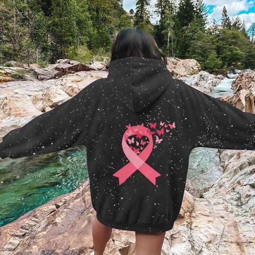 Sweats à Capuche Octobre Rose | Hoodie Étoilé Mixte Décontracté - 2