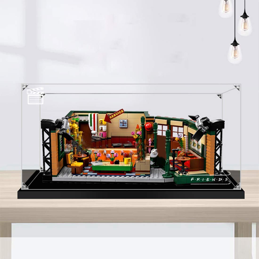 JOMIOD Acrylic Display Case Compatibile con Lego 21319 Ideas Central Perk della Serie TV Friends, A Prova di Polvere Vetrina in Acrilico, Acrilico Vetrina Scatola di Acrilico (Non Incluso Modello)