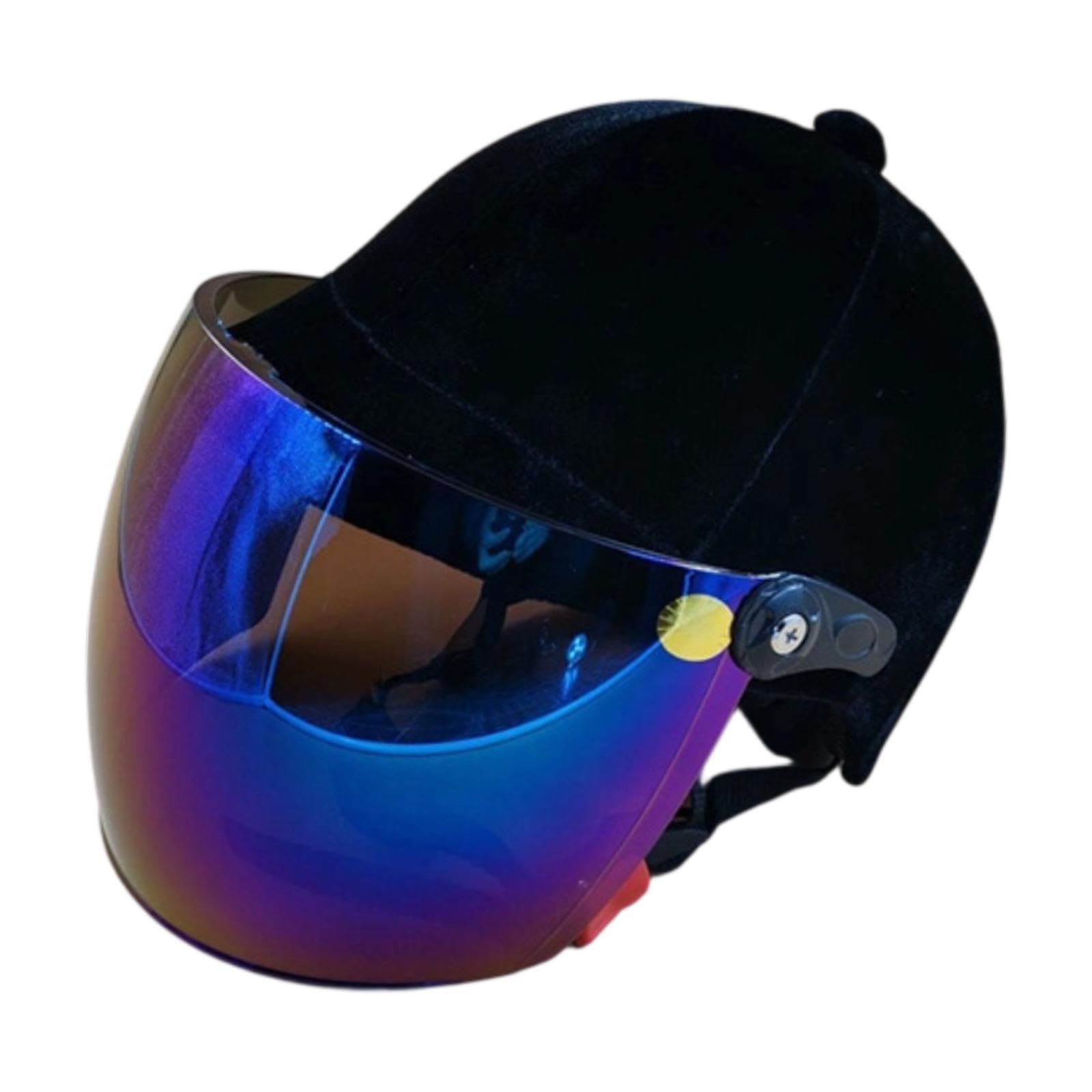 Baoblaze Casco da Equitazione Regolabile, Leggero, Cappello da Cavaliere Professionale con Esterno in Velluto.