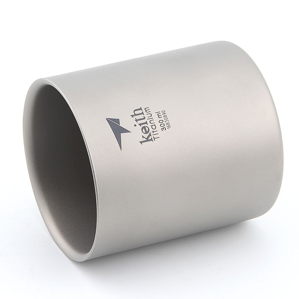 Keith 220ml/600ml Titanium Mug Vacuum Cup Double Walled Ultralight Titanium Mugs Cups Lightweight Portable Camping Hiking