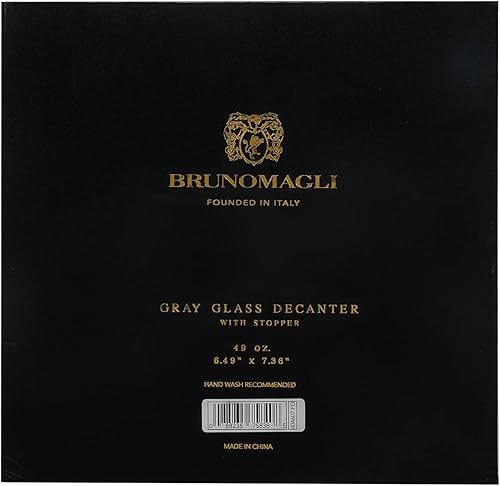 Miniatura 5 de Bruno Magli Decantador de whisky con tapón capacidad de 49 onzas decantador de vino botella para bourbon brandy jugo y licor hermético botella de