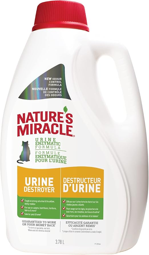 Nature's Miracle Urine Destroyer Just for Cats, Pet Urine Enzyme