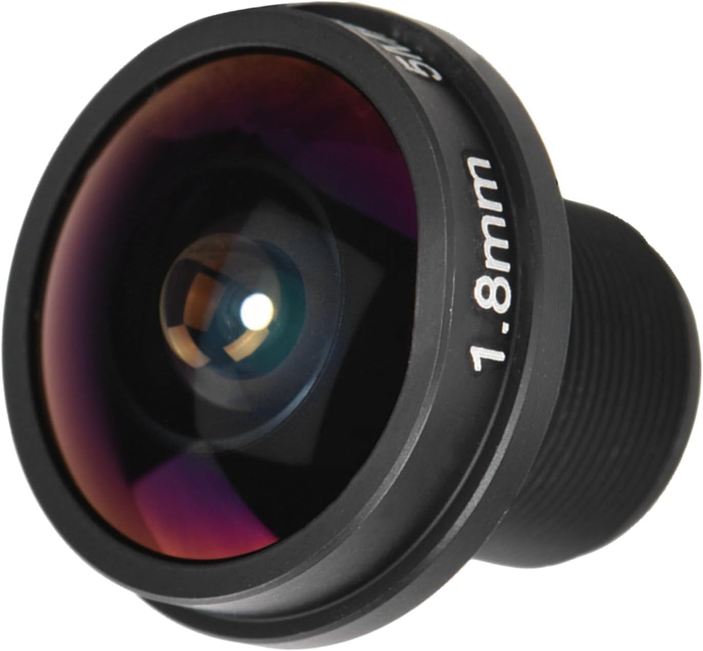 1.8mm 180° Wide Angle Fish Eye Lens, HD 5MP Fisheye View M12 Board Lens, with 1/3 and 1/4 CCD Sensors, for CCTV Security Cameras