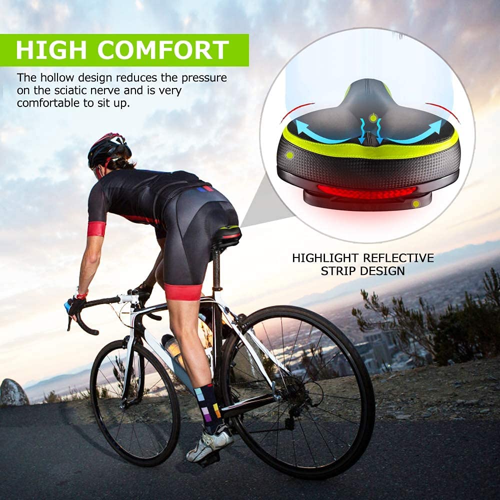 Comfort Bicycle Saddle Jihong Comfort Bike Seat - Memory Foam Saddle ...