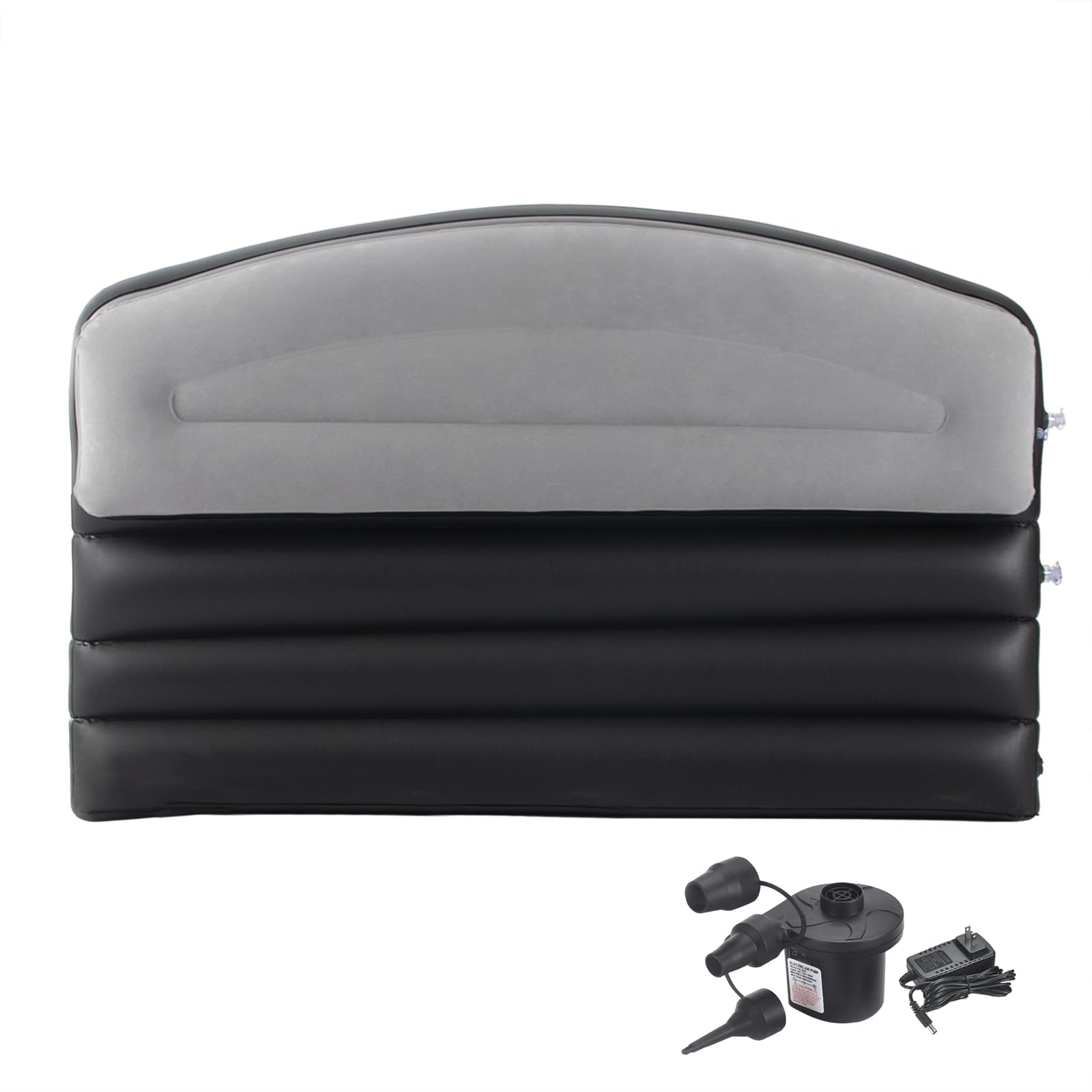 DIMAR GARDEN Queen Inflatable Headboard for Air Mattress, Flocked Surface Portable Headboard, Airbed Headboard for Bedroom Camping