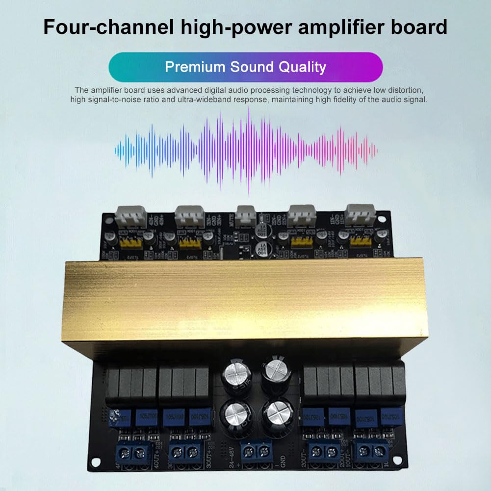 TPA3255 moduł wzmacniacza HiFi D 4-kanałowy wysokowydajny cyfrowy wzmacniacz audio, akcesoria