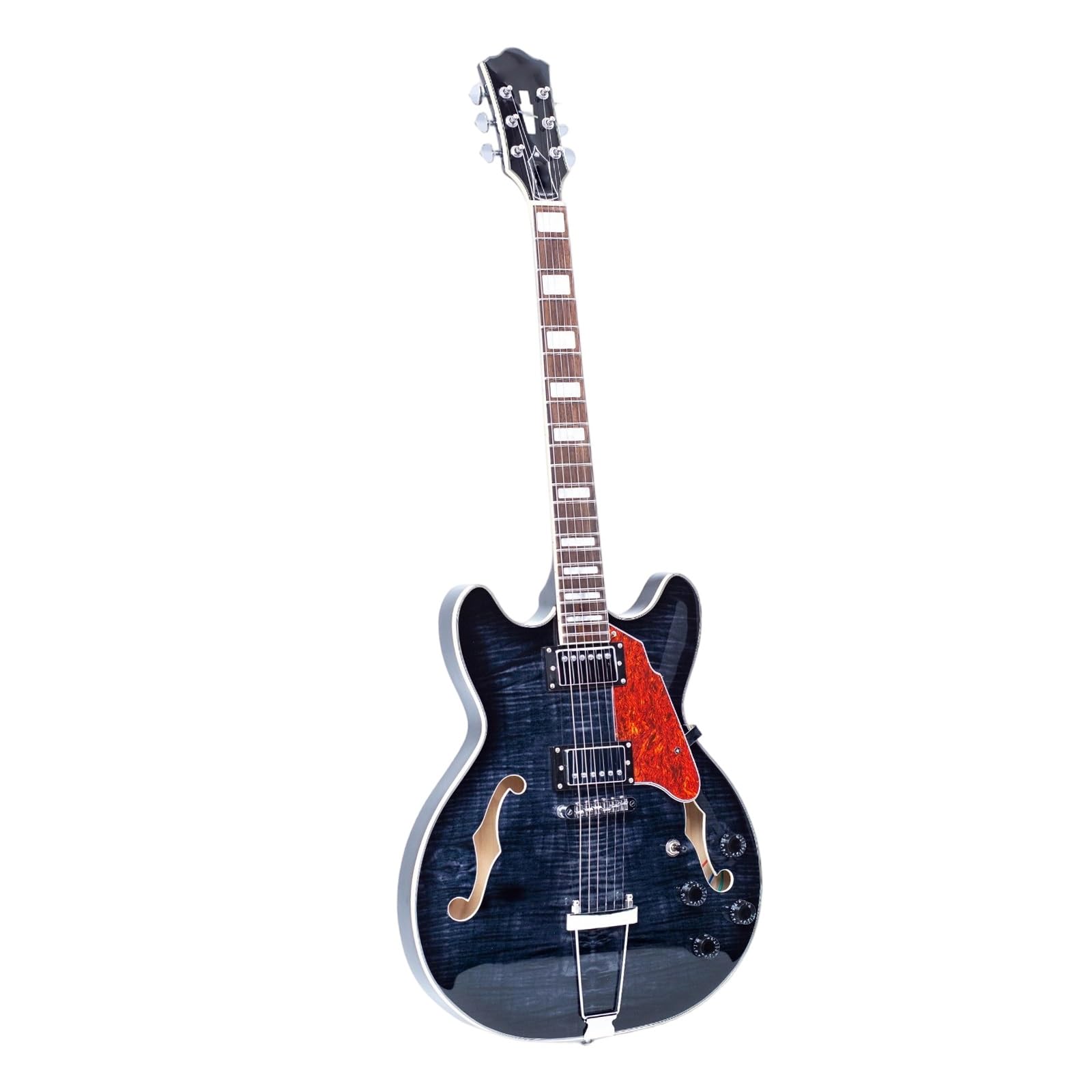 Gitara Elektryczna Instrumenty Muzyczne 6 Strunowa Gitara Elektryczna Semi Hollow Body Podstrunnica Z Palisandru Praworęczna Praktyka Gry(Type3)