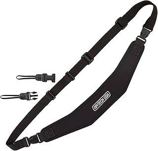 OP/TECH USA Utility Strap-Sling - Padded Neoprene Sling Camera Straps for Photographers with Quick Disconnects and Control-Stretch System (Black) - OP/TECH USA