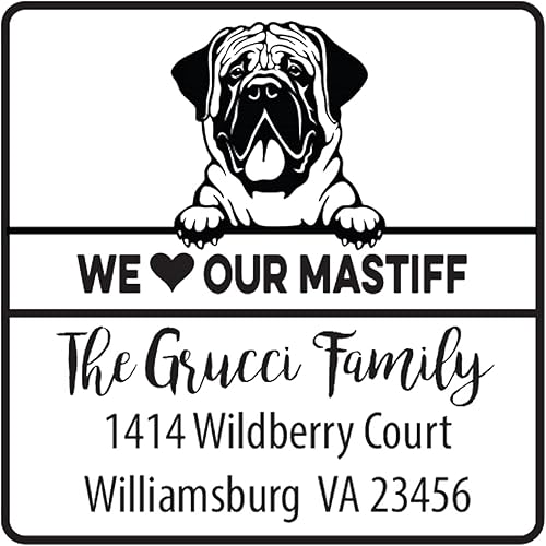 Miniatura 8 de Infusion Sello de goma cuadrado personalizado para raza de perro (Labrador Retriever)