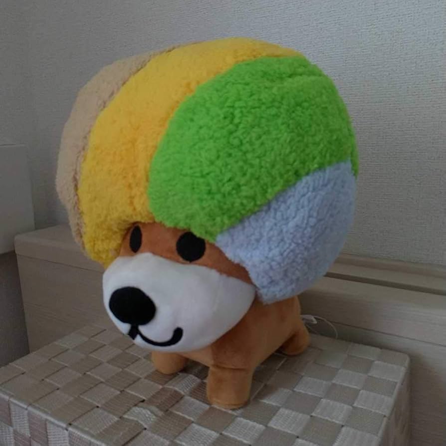 Amazon.co.jp: アフロ犬 ぬいぐるみBIG RETURNレインボー : おもちゃ