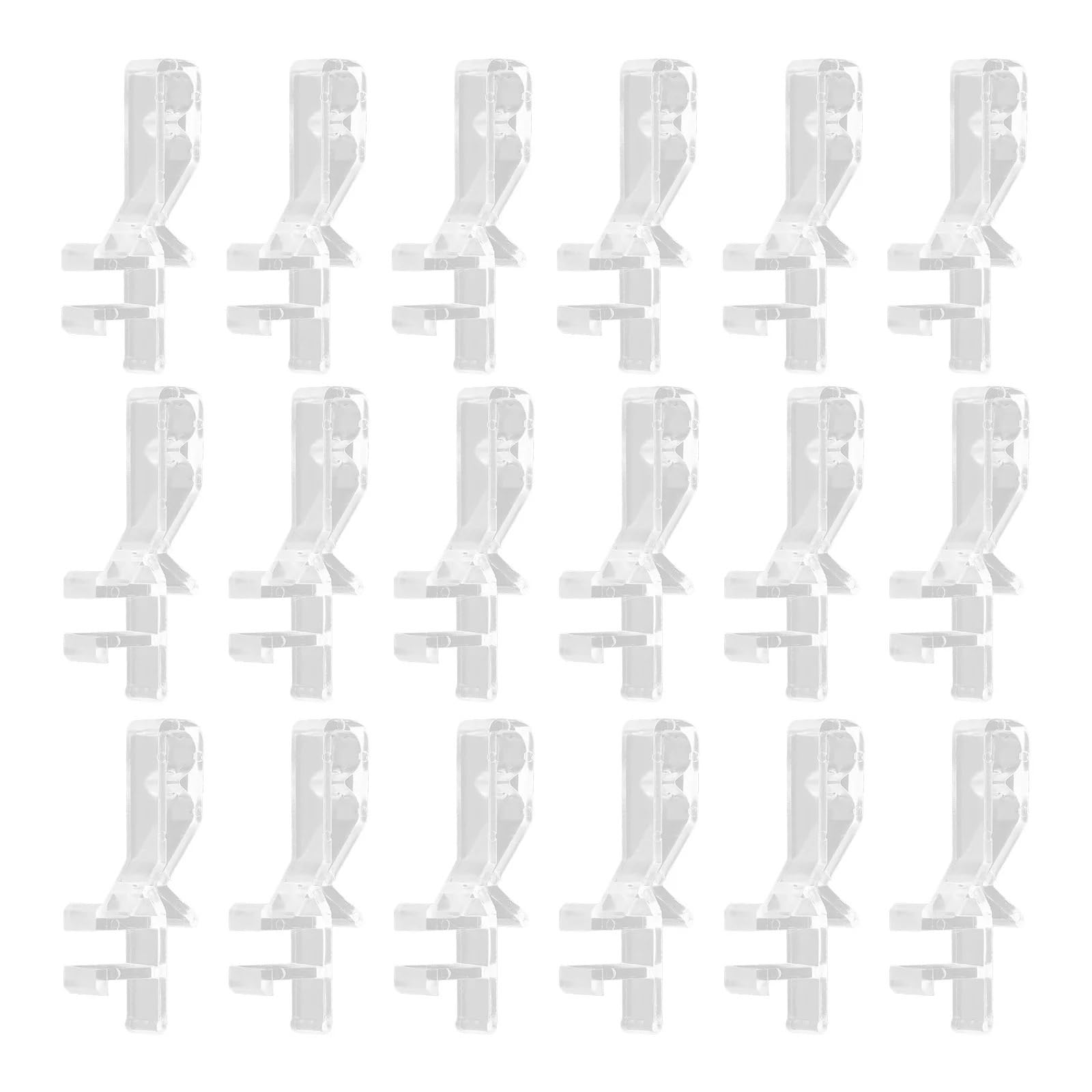 20 Pcs Blind Clips Valance For Vertical Replacement Parts Window Dressing Hardware Brackets For Door