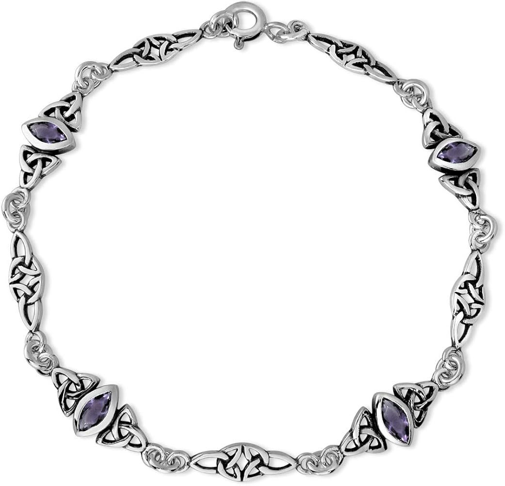 Pulsera De Plata Con Eslabones Tallas De Pulseras Pulsera 19 Cm. Color