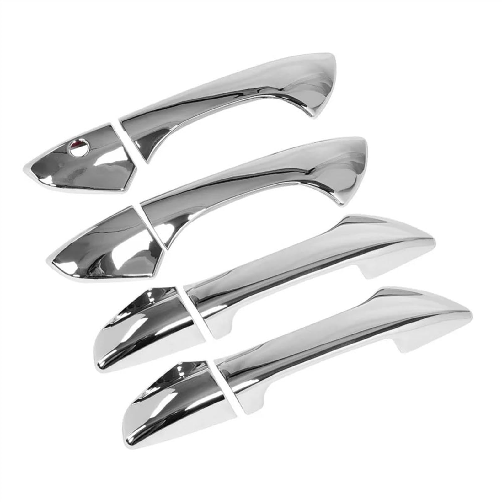SLIMES Door Handle Cover 8 Pieces Car Electroplating Exterior Strip W/Smart Keyhole for Accord 2008-2012 Protection