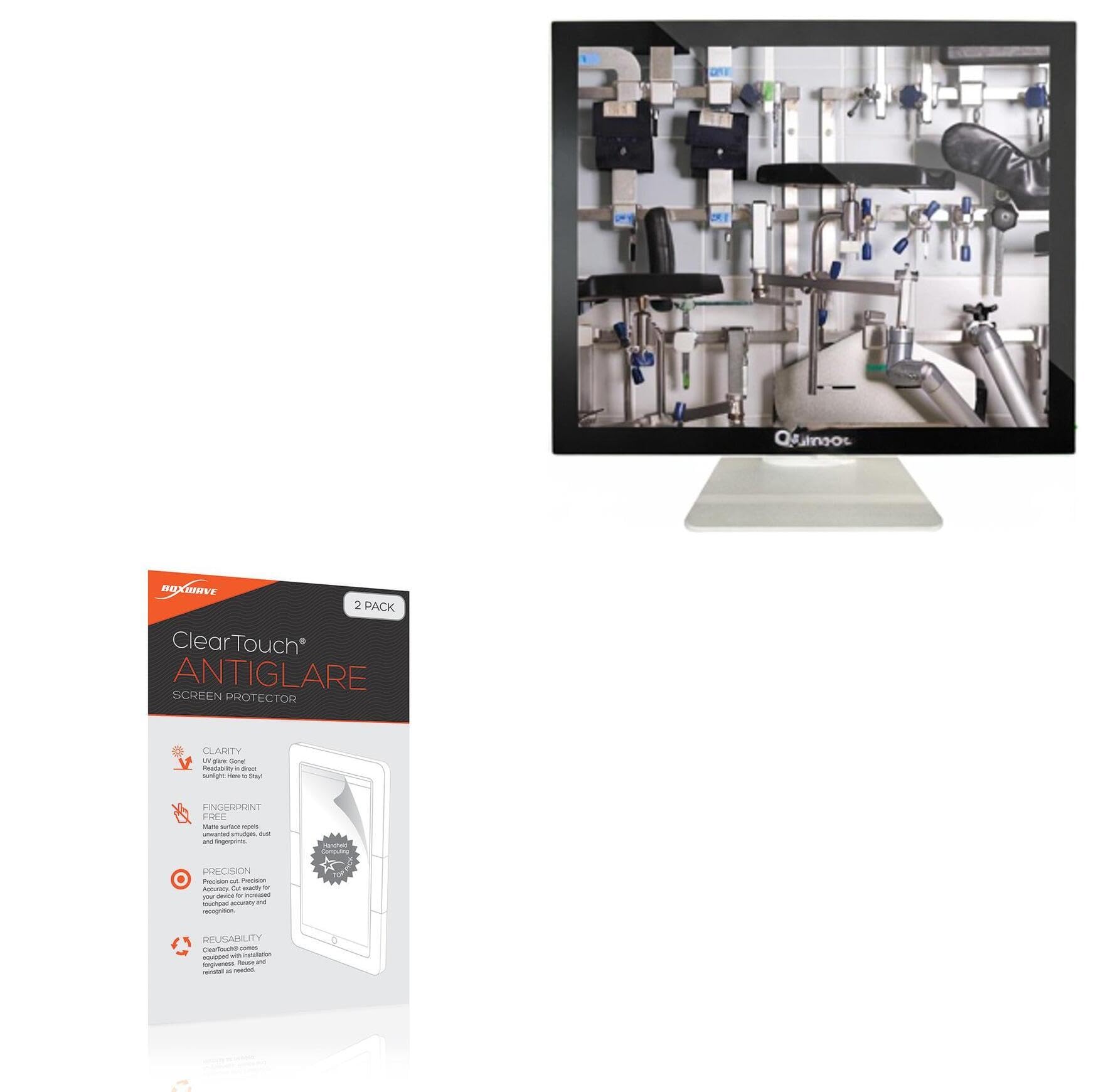 BoxWave Screen Protector Compatible With Canvys R Series Medical Monitor (15 in) - ClearTouch Anti-Glare (2-Pack), Anti-Fingerprint Matte Film Skin