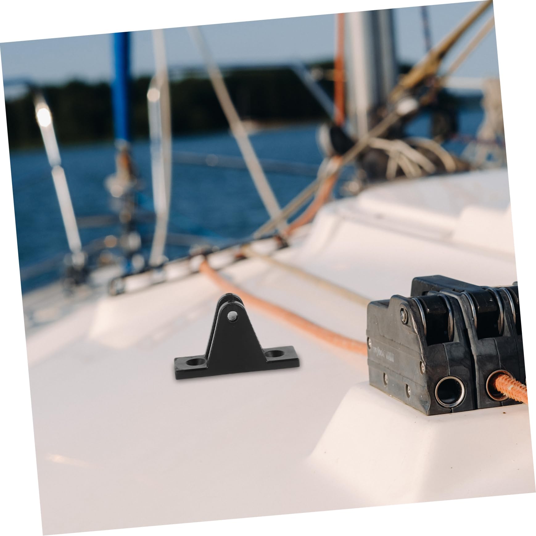 Accessori per Bimini Top 2 Pezzi Tappi estremità Occhiello in Nylon Nero Resistente per Imbarcazioni Marine e Yacht Montaggio Protezione Solare per Barche e Camper