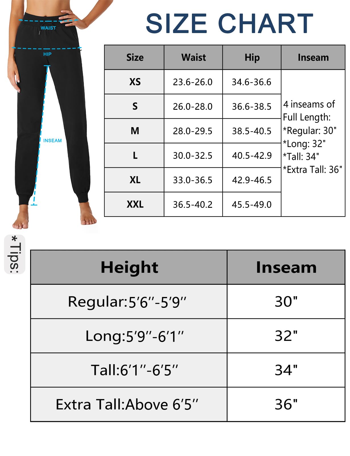 Inseam Women's Sweatpants Size Chart Lululemon Womens Wide